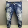 DSQ PHANTOM TURTLE Hommes de Jeans Classique Mode Homme Jeans Hip Hop Rock Moto Hommes Casual Design Déchiré Jeans Distressed Skinny 331Y