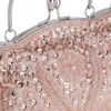 Abendtaschen Damen Clutch Hochzeit Braut Handtasche Perle Pailletten Perlen Mode Strass Geldbörse Party Bankett