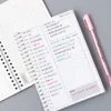Blocs de notas Diario Semanal Mensual 2021 Planificador Espiral A5 Cuaderno Tiempo Memo Organizador de planificación Agenda Escuela Horario de oficina Stationar330p