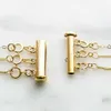 Multi Strand Halsband Detangler Untangling Layed Necklace Clasp Spacer för Women Girl 285m