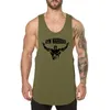 Heren tanktops Mens Gym Fitness mouwloos shirt Muscle Clothing Sporting Brand Top Workout Bodybuilding Running Singlets Fashion Vest 230720