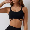 Tenue de yoga Sous-vêtement en tissu recyclé respectueux de l'environnement Course à pied Séchage rapide Sensation nue Entraînement Active Wear Gym Fitness Soutien-gorge de sport