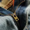 2020 Europe And America Brand Robin Straight Bowl Badge To Hole In Full Length Mid Patches Zipper Jeans Men Mens301F