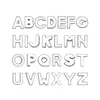 1300pc Lot 10 mm Plain Letter A-Z Srebrny kolor Chrome DIY Charms English Alphabet FIT do 10 mm skórzane breloki na rękę 299f