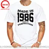 Herr t-skjortor jag är inte gammal en klassisk vintage 1986 begränsad upplaga skjorta män gjord i åldrande till perfektion t-shirt man födelsedagskläder