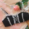 Bras Sets Lolita Girl Bras Retro Kawaii Maid Lace Sexy Maid Bowknot Беспроводной бюстгаль