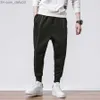 Erkekler Pantolon Erkek Joggers Pantolon Baggy Hip Hop Japon Moda Sokak Giyim Erkekler Pantolon Günlük Kore Sokak Stili Harajuku Sweetpants Homens Z230720