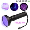 18W UV Siyah Işık El Flashlight 100 LED UV Işık ve Kara Işığı Ev EL Teftiş Pet İdrar Bozukları LED Spotligh249u