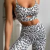 Women's Tracksuits Leopard Print Yoga Set Women Clothing Free Shipping Quick Dry Women's Fitness Pants Sets Woman Outfits Womens Gym Pants Suit J230720