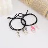 Bracelet Qiluxy 2pcs set Nice Cartoon Pair Magnet Ball Hand Men and Women Poison Friendship Charms Elastic Touch Jewelry210c