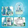 Blocs ville créativité neige château musique bureau ornement blocs de construction briques jouets noël fille cadeaux R230720