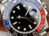 14 estilo EW EWF Maker Mens Watch 40mm GMT II 126710 Relógios Cerâmica Azul Luminosa Pepsi Jubilee Pulseira CAL.3186 3285 Movimento Relógios de pulso masculinos automáticos