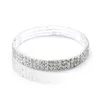 Mode strass tennis cheville pour femmes multicouche cristal chaîne élastique sur la jambe femme été plage cheville bracelet bijoux 230719