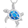 Pendant Necklaces Cute Opal Sea Turtle Necklace Birthday Gifts Health And Longevity Pandora Charms Hawaiian Drop Delivery Jewelry Pen Dhz1A