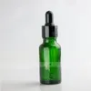 Atacado 625pcs 20ml Garrafas de pipeta líquida de vidro 20 ml Garrafas de petróleo de óleo verde do olho verde Garrafas de aromaterapia de aromaterapia 5 tampas para Choo DCFs
