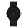 Andra klockor Beauty Youth Fashion Cool Black Men's Quartz Watch Korean Trend Waterproof Stainless Steel Mesh Belt 230719