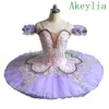 Lila Rosa Dornröschen Ballett Tutu Mädchen Beige Rosa professionelle Ballettkostüme Blumenfee klassisches Ballettkleid Pfannkuchen tut311R