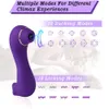 Vibrateurs 2in1 Clinique Sucer Lécher GSpot Vibrateur Double Nipple Tongue Stimulator Vaginal Breast Massager Oral Sex Toy 230719