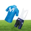 Bleu MOVISTAR cyclisme équipe Maillot 20D shorts vtt Maillot vélo chemise descente Pro montagne vélo vêtements Suit3634284