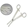 Whole-OP-50 pcs Disposable Piercing Forceps clamp sterilized piercing tools230f