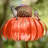 Garden Decorations Bird Feeder Bottle with Stand Metal Flower Shaped Outdoor Decoration Pink Coneflower Container Accessories 230719