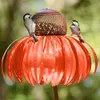 Decorazioni da giardino Bottiglia per mangiatoia per uccelli con supporto Decorazione esterna a forma di fiore in metallo Accessori per contenitori di coneflower rosa 230719