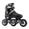 Pattini a rotelle in linea Pattini a rotelle professionali a 3 ruote Pattini a rotelle 3 * 76mm Pattini in linea da slalom Velocità Scarpe da pattinaggio libere regolabili Patine scorrevoli HKD230720