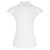 Women S Polos J Label Twlar Sports Shirt الأكمام الأكمام لأعلى عن الرقبة غولف تلبس قمم قصيرة قصيرة تجفيف T A20 230720