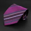 Bow Ties Mens Classic Striped 9cm Purple Blue Pink Thin Summer Jacquard slipsar Passar Wedding Party Office Daily Wear Cravat Suit