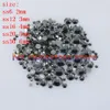 1000-10000pcs sac 2-6mm Transparent gris Résine Cristal Strass FlatBack Super Glitter Nail Art Décoration De Mariage Applique Non167C