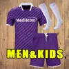 2023 2024 Fiorentina Soccer Jerseys Jovic Castrovilli J Ikone Callejon Prince Gonzalez 23 24 Fiorentina Football Dorts Vlahovic Maillot de Foot Men Kids Full Kits