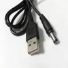 50pcs USB 2 0 A en 5 5mm x 2 1mm DC Baril Connecteur Jack Câble d'alimentation 120cm264b