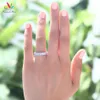 Paw Star Princess Cut пять камней 1 25 Ct Solid 925 Серебряный серебряный свадебный обручальный кольцо кольца CFR8072 210506191C