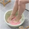 Cleaning Brushes New Foot Wash Brush Rub Back With Sucker Bathroom Tool Mas Pad Shower Mat Non-Slip Exfoliating Bath Drop Delivery H Dhdcy