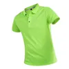 Herren Polos Poloshirt Sommer Quick Dry Kurzarm Baumwolle Polyester Camisa Masculina Blusas Top 230720