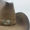 Ball Caps 36 Stlye 100% leather men's western Cowboy hat suitable for gentleman father cowboy girl Sombrero Hombre hat large size XXL big head Z230720