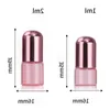 Hot Sale 1-5ml Empty Glass Perfume Roll On Bottles Pink With Stainless Roller Ball And Newest Cap Jfepa