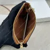 Womens Designer Wallet TRIOMPHE Square Luxury Purse Cowhide Leather Mens Credit Card Holder Key Chain Zipper Fashion Small Wallets