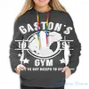 Sudaderas con capucha para hombre Sudadera para hombre para mujer Funny Gaston's Gym (Versión blanca) Imprimir Casual Hoodie Streatwear