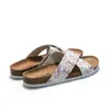Slippers CEVABULE Cross Strap Student Beach Shoes Sandals With Floral Fragments KWN-FZ-3F