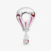 Charms recém-chegados 925 Silver Sterling Red Air Balloon Travel Charm Fit Original European Charm Bracelet Fashion Jewelry Access253Z