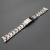 20mm New whole silver brushed stainless steel Curved end watch band strap Bracelets For watch191x