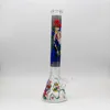 7mm 18inch Decal Beaker Bong Glass Bong Popular High Quality Water Pipes Glass Bong Wholesale for Adult