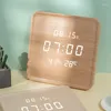 Orologi da parete Design Orologio da tavolo Sveglia Digit Legno Silenzioso Bambini Cucina moderna Orologio Da Parete Live Room Decor YYY35XP