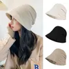 Cappelli a tesa larga Berretto a secchiello irregolare in velluto a coste per donna Lady Autunno Primavera Fordable Cappello con visiera parasole Tinta unita Tour Beach Cappellini da pescatore