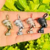 Charms 5st 3D Egyptian Queen Nefertiti Pendant Charm för kvinnor armband halsband som gör religiösa smycken Diy -tillbehör HOLDA194W