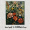 Quadro su tela astratto dipinto a mano moderno Bouquet di fiori 1880 Paul Cezanne Dipinto ad olio Decorazioni per la casa per camera da letto