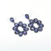 Boucles d'oreilles pendantes KEJIALAI 2023 Design strass cristal goutte 12 couleurs bijoux pour femmes en gros cadeau d'amitié