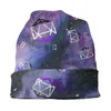 Berets Berets Ace Würfel im Weltraum Kausalkappen Eimer Hut Nebula Galaxy Queer DND ANDRPG POLYEDRAL D20 ASEXUALE