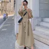 Women's Trench Coats Spring Long Trenchcoat For Women Elegant Korean Fashion Overcoat Woman's Windbreaker Jacket Single Breasted With Belt